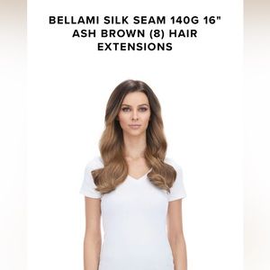 BELLAMI ash brown 16” clip in extensions